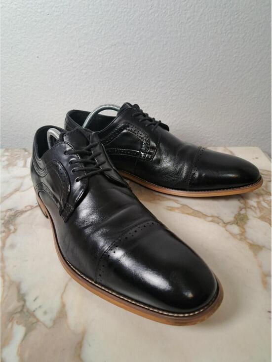 Stacy Adams WAYDE Mens Black 20144-001 Lace Up Dress Shoes 12 main image 6